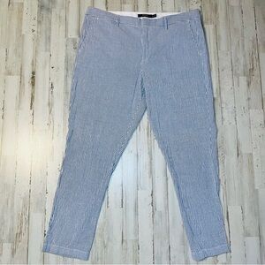 Polo Ralph Lauren Seersucker Pants Women’s Size 14 Blue White Striped Unisex